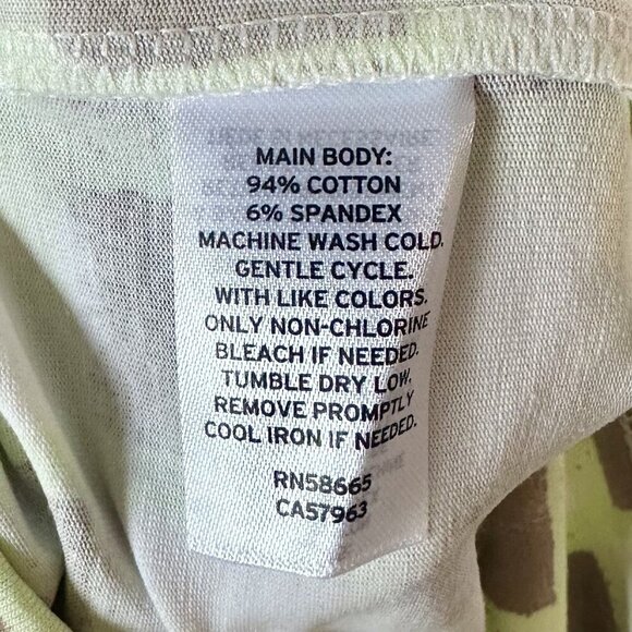 NWT bp High Waist Bike Shorts in Green Ivory Tic Tac Checkerboard - XXS - Picture 4 of 7